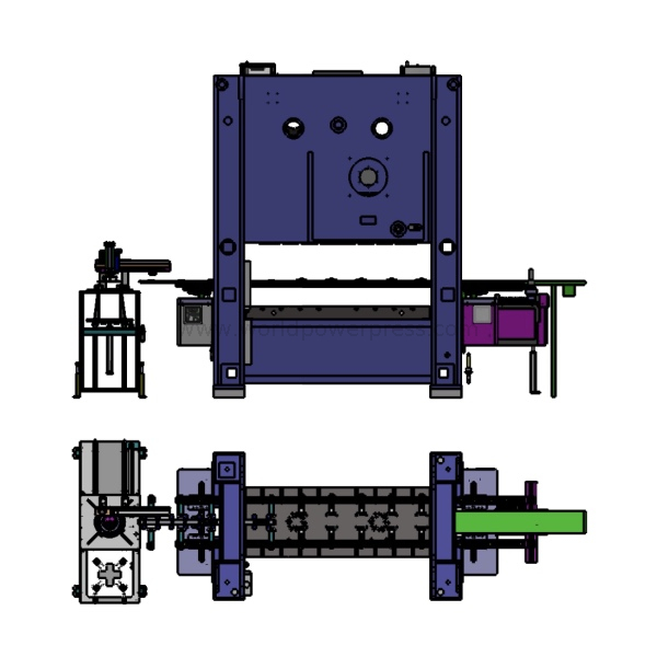 Sistema de transferencia de 3 ejes para la línea de prensas de estampado automático